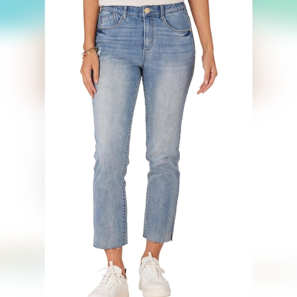 Democracy Ab Technology Straight Leg Jeans With Raw Hem New With Tags - Picture 16 of 16